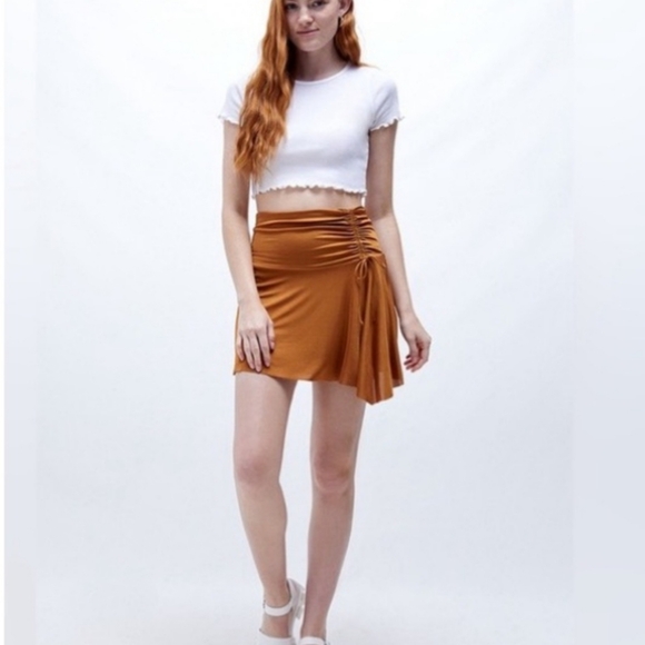NWT Free People Who's That Miniskirt Sz L in Cathaway Spice - Picture 5 of 5